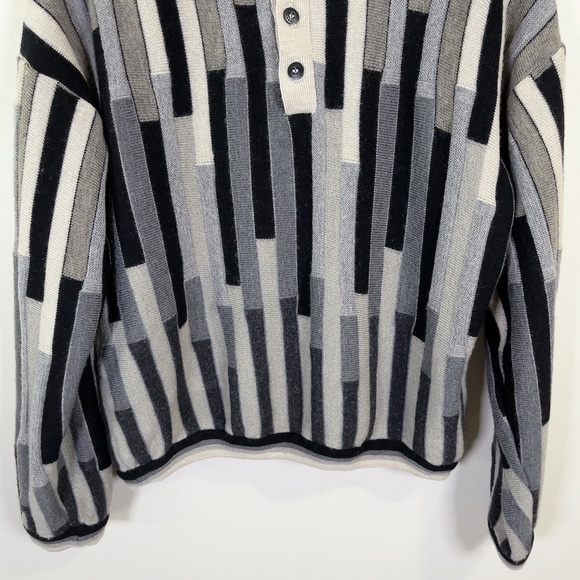 Vintage 90s Textured Coogi Style Cropped Sweater - Picture 7 of 16